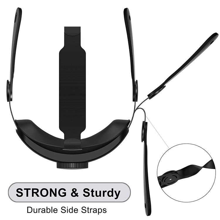 SEYONX - Advanced Comfort Strap for Meta Quest 3, Ergonomic Memory Foam Padding, Compatible with Quest 3 Elite Battery Pack